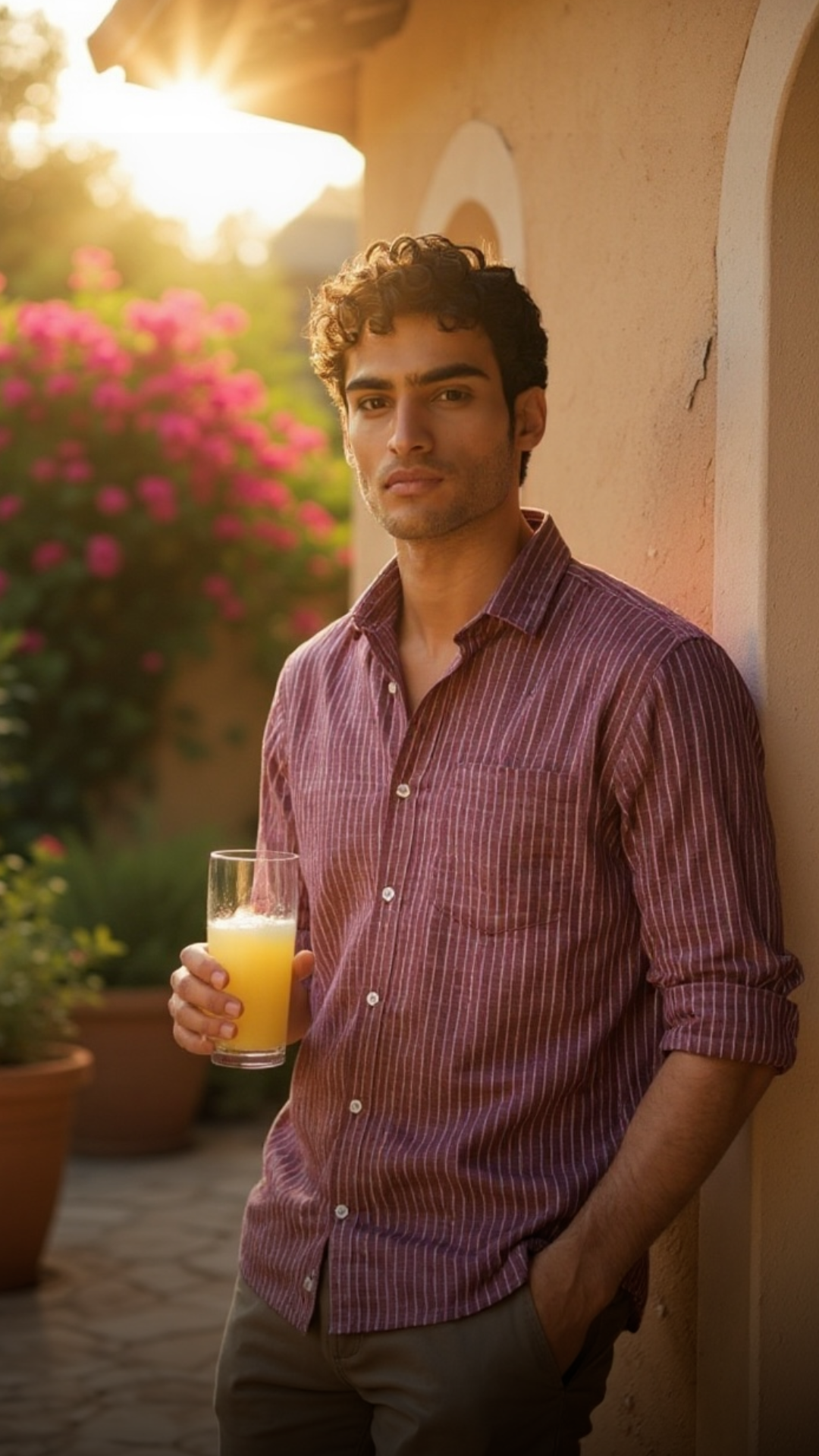 Cotton blend stripes