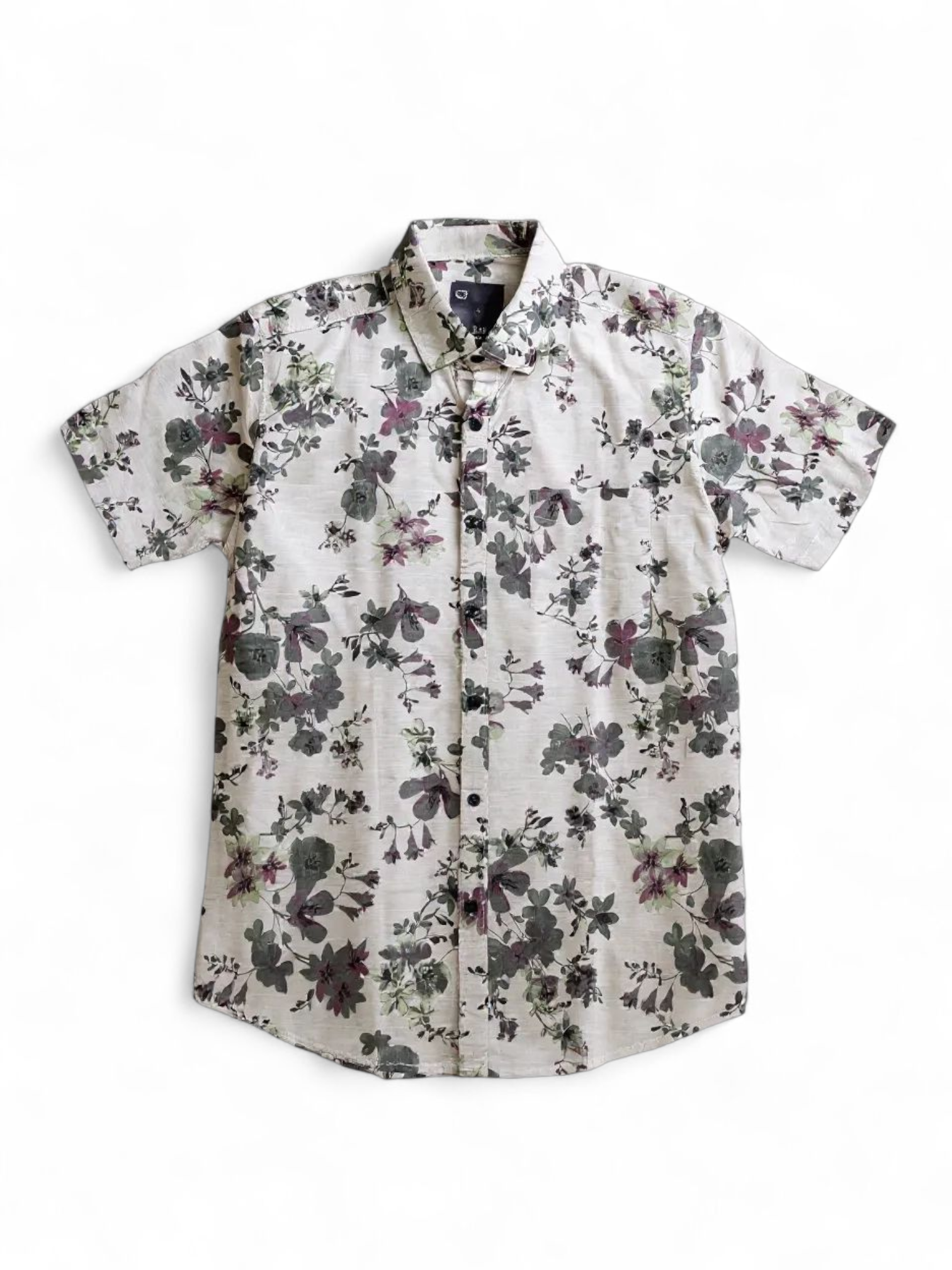 Linen halfsleeve shirt